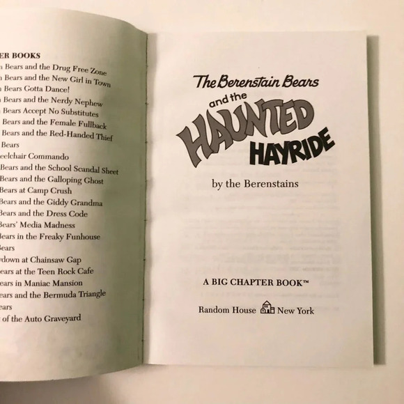 Vtg 1997 The  Berenstain Bears and the Haunted Hayride by Stan Berenstain - Picture 7 of 16